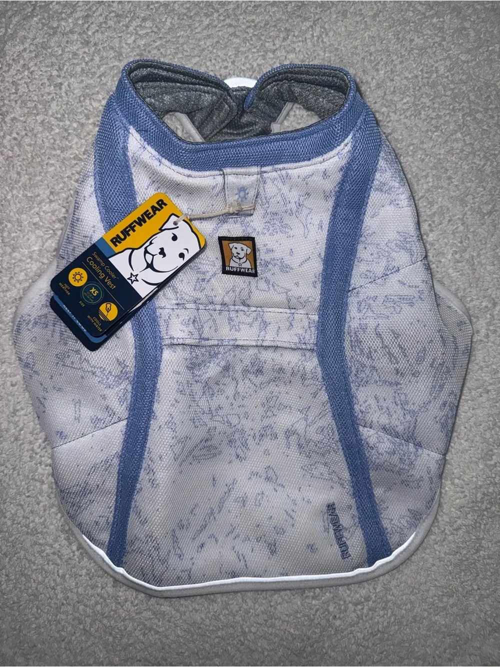Ruffwear Swamp Cooler Cooling Dog Evaporative Vest Size XS 17”-22” Purple